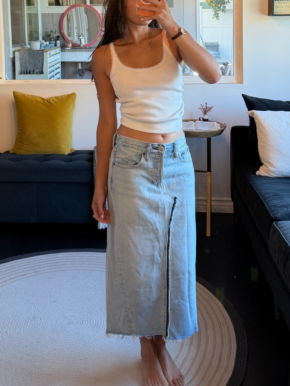 Polo Ralph Lauren Denim Midi Skirt (27)
